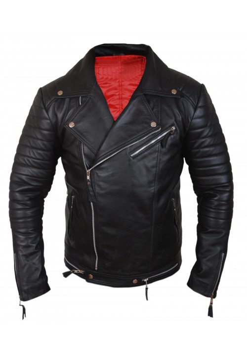 Men's Red Lining Biker Jacket